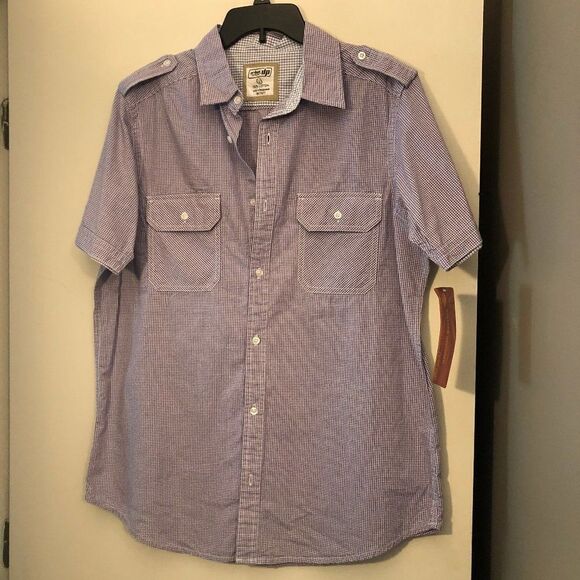 Urban Pipeline Mens Plaid SS Shirt Size L        RB1 - Picture 1 of 6